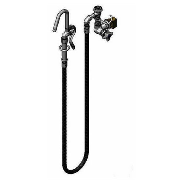 T&S Brass B-0605-CR-EK Pot Filler Faucet Wall Mount Single Control