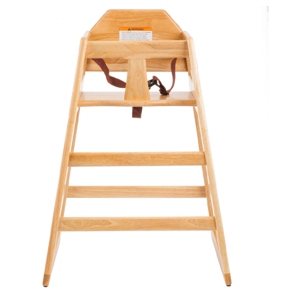 TableCraft Products 6565104 - High Chair, 23" X 20-1/8" X 29-1/2"H, Stackable