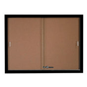 Aarco SBC3648BK Bulletin Board 48"W X 36"H Enclosed