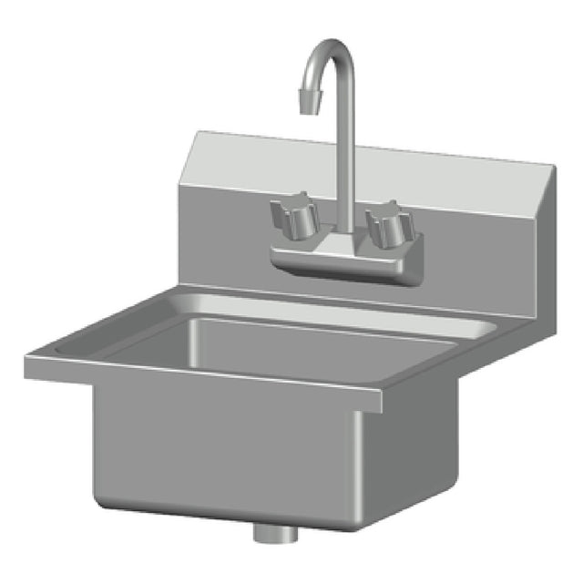 SPG EHS-1 - Universal Stainless Economy Hand Sink, Wall Mounted, 12" Wide X 10" Front-to-back X 6" Deep
