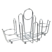 Winco WH-1 Condiment Holder Chrome Plated Wire With Ball Feet And Center Clip