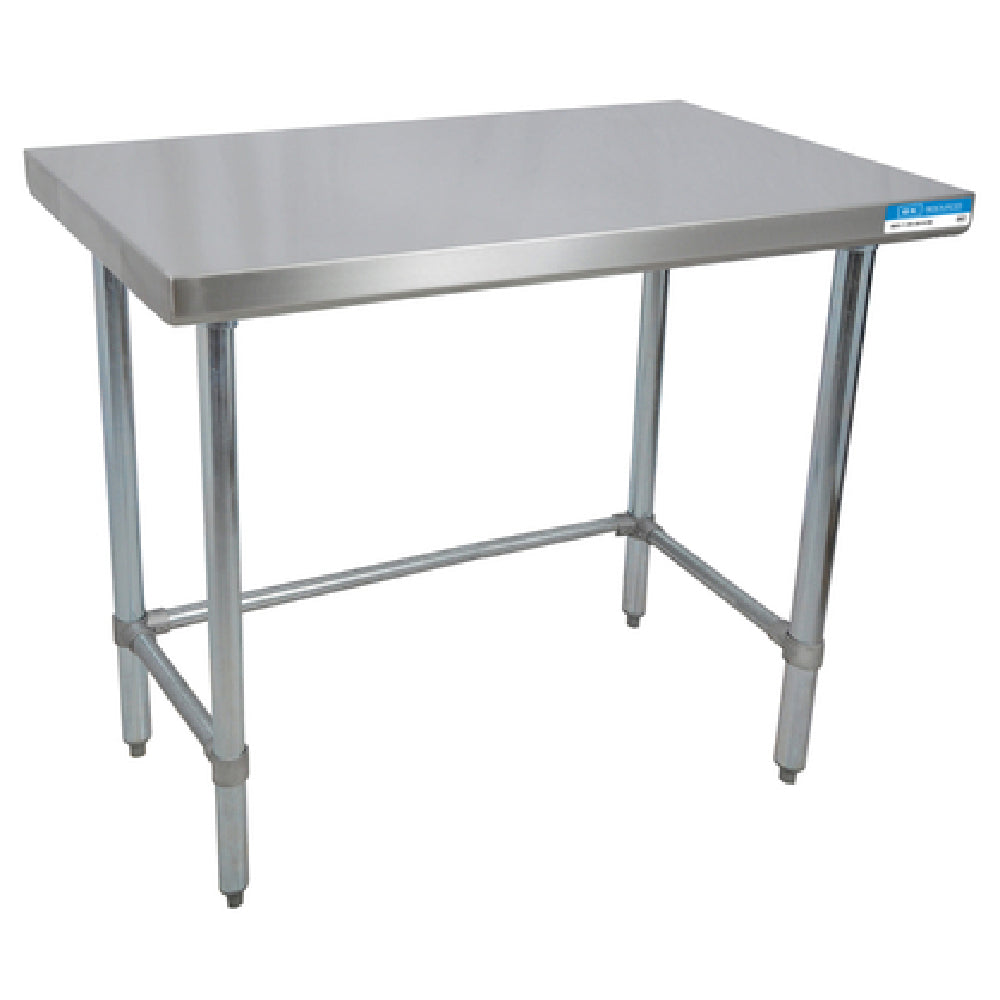 BK Resources CVTOB-4824 Work Table 48"W X 24"D X 34-3/4"H Overall Size 16/304 Stainless Steel Flat Top