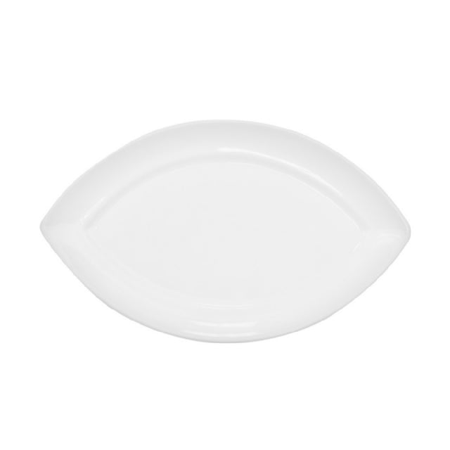 CAC China RCN-SW12 RCN Specialty Swallow Platter 10-1/2"L X 6-1/4"W X 3/4"H Eye Shape