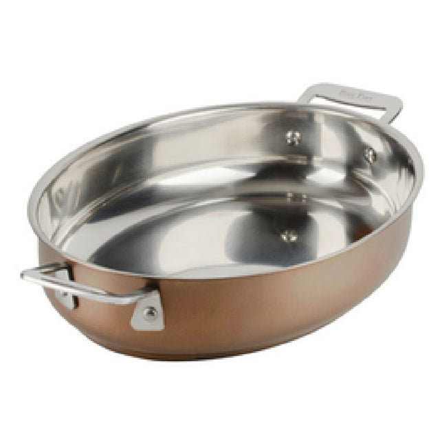 Bon Chef 60002TAUPE HotStone Cucina Au Gratin 2-1/2 Qt. 12" X 9 -1/8" X 2-1/4" H