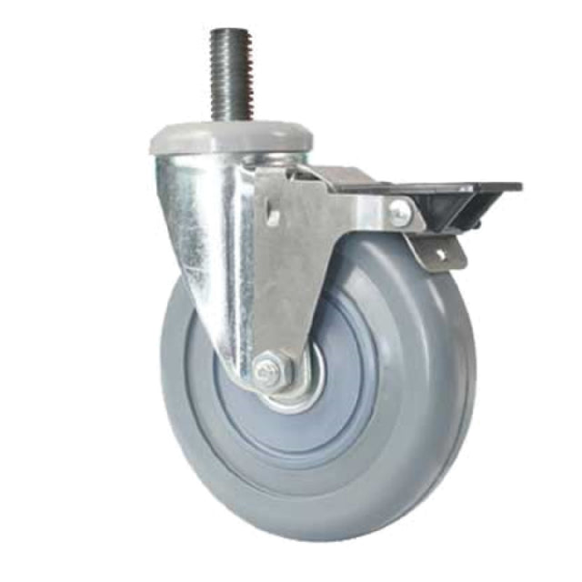 Forbes Industries 6051-ST\BK Replacement Caster 5" Dia. Soft Ride Special Non-marking Grey Wheel