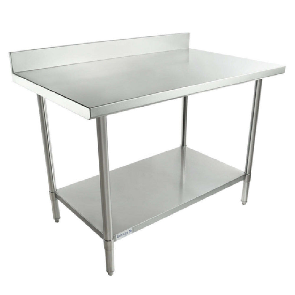Empura SWT4B3048 - Work Table, 48"W X 30"D X 35"H, Super Duty 4" Backsplash