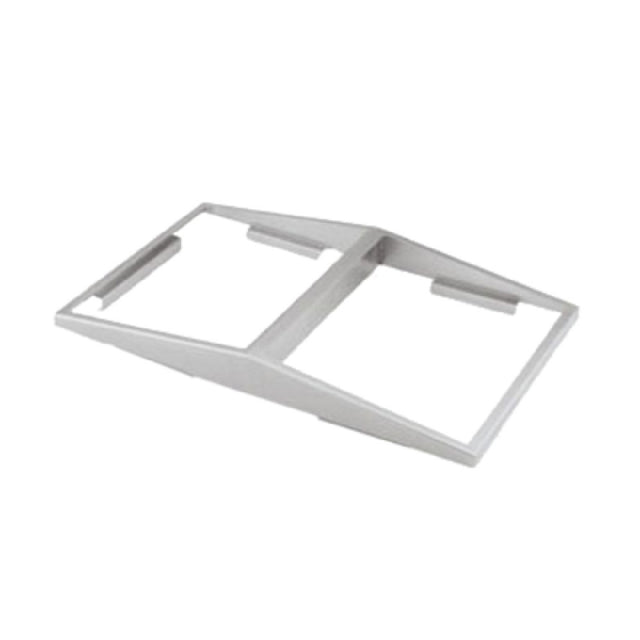 Vollrath 19184 Double Angled Adapter Plate Accommodates (2) 1/2 Size Pans Flanged Base Fits Inside Standard Well Opening