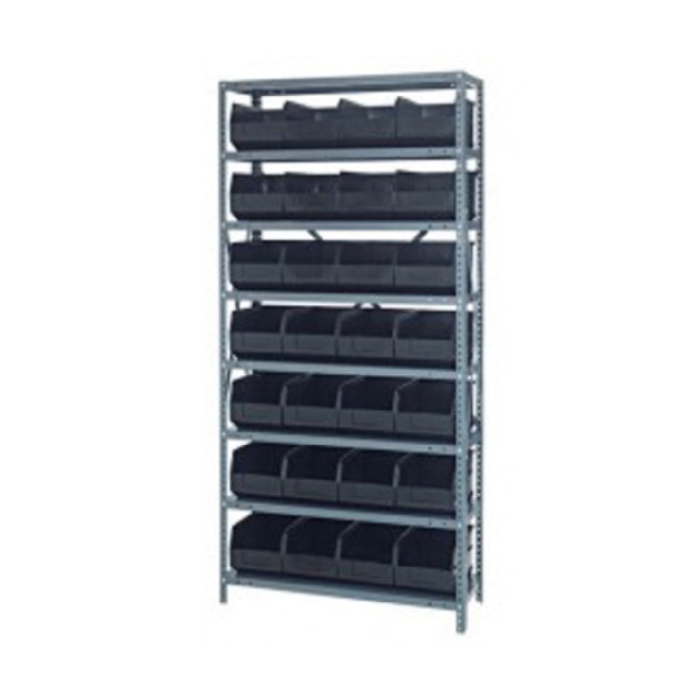 Quantum 1275-423_IVORY - Shelving Unit, 12"D X 36"L X 75"H, Heavy Duty
