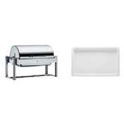 BauscherHepp 06.3330.6011 Chafing Dish Promo Kit Includes: (1) Metropolitan 1/1 GN Chafing Dish With Roll-top Cover (06.3330.6041) & (3) 247 Oz.