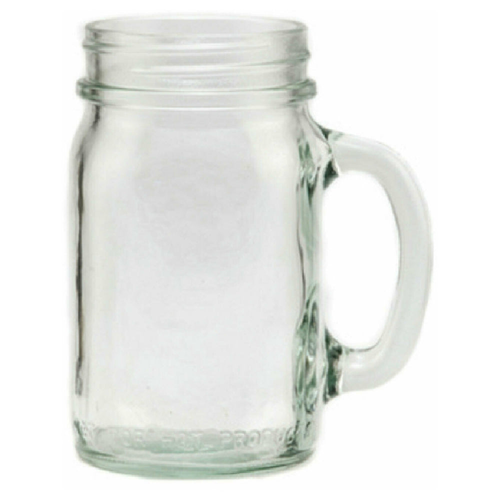 Hospitality Brands HGMJH016-012 Hospitality Brands Mason Jar 16 Oz. With Handle