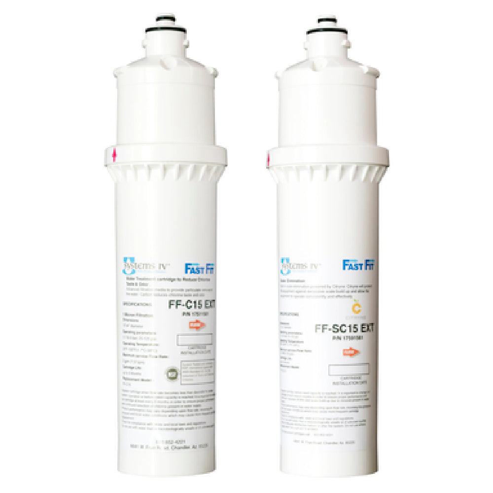 Terry H2O Solutions FF-SC15 EXT Systems IV® Retrofit Cartridges (1) Filter Carbon Based Filtration With Citryne® Scale Elimination For ALL Everpure® Head Units