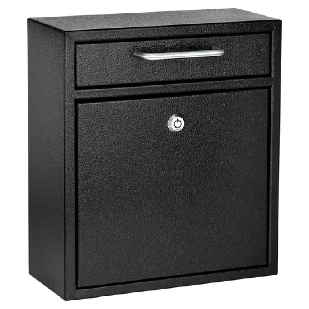 Alpine Industries ADI631-05-BLK Mailbox 10-4/10" X 4-1/2" X 12"H Wall Mountable