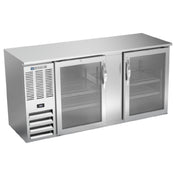 Beverage Air BBN68HC-FG-S - Refrigerated Food Rated Back Bar Storage Cabinet, Two-section