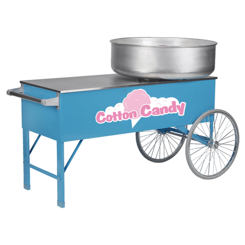 Gold Medal 3150CC - Cotton Candy Cart, (2) Spoke Wheels, Stainless Steel Spacer With Floss Unit Cutout
