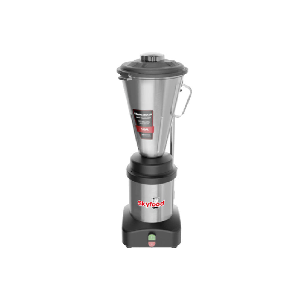 Skyfood Equipment TA-4.0MBE Bar Blender 128 Oz. (1 Gallon) Stainless Steel Container Monitored Lid With Magnet Switch