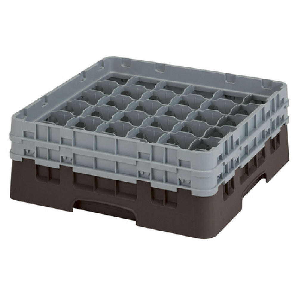 Cambro 36S434167 Camrack® Glass Rack With (2) Soft Gray Extenders Full Size