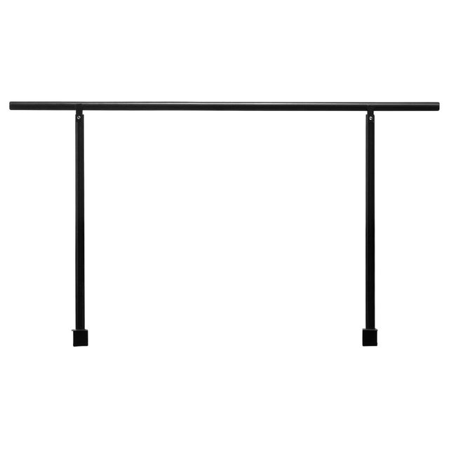 National Public Seating SGR2L NPS® Side Guard Rails 14-gauge Black Powder Coated Steel