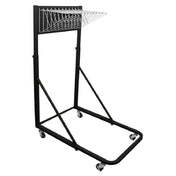 Alpine Industries ADI613-BLK Vertical File Rolling Stand For Blueprints Top Basket