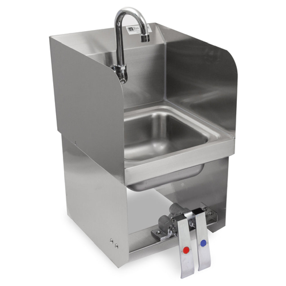 John Boos PBHS-W-0909-KV2MB-SS-X Pro-Bowl Hand Sink Wall Mount 9"W X 9" Front-to-back X 5" Deep Bowl