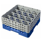 Cambro 16S638168 Camrack® Glass Rack With (3) Soft Gray Extenders Full Size