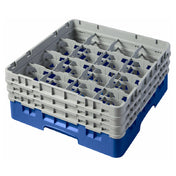 Cambro 16S638168 Camrack® Glass Rack With (3) Soft Gray Extenders Full Size