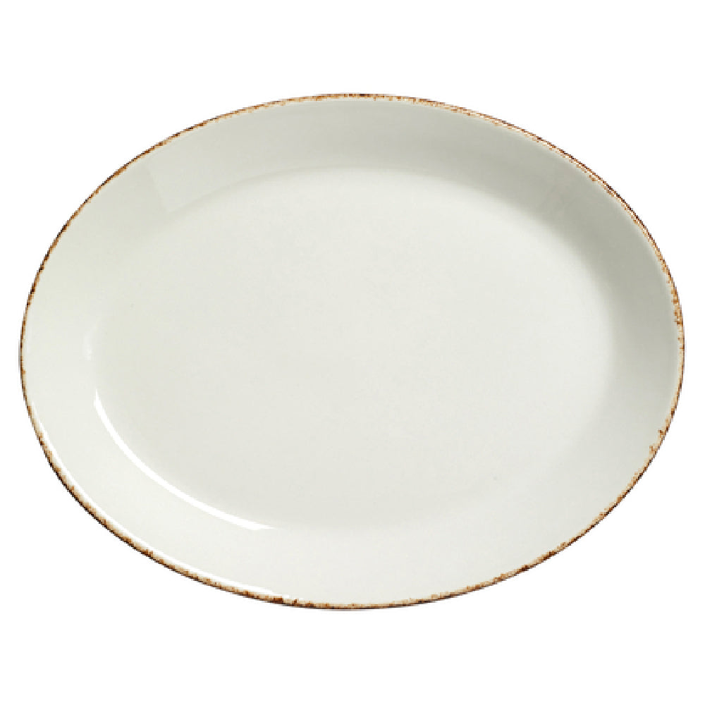 Steelite 17140139 Oval Coupe Platter 8.0" X 6.375"Dapple Brown