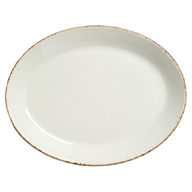 Steelite 17140139 Oval Coupe Platter 8.0" X 6.375"Dapple Brown