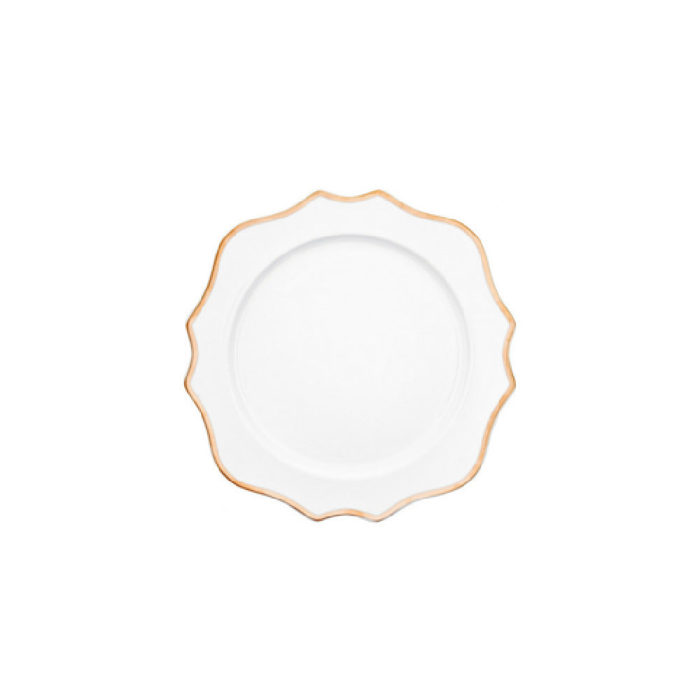 Fortessa RRP.TRIESTEG.15 China Trieste Gold Dinner Plate 10.75" (27.5cm) Dishwasher Safe