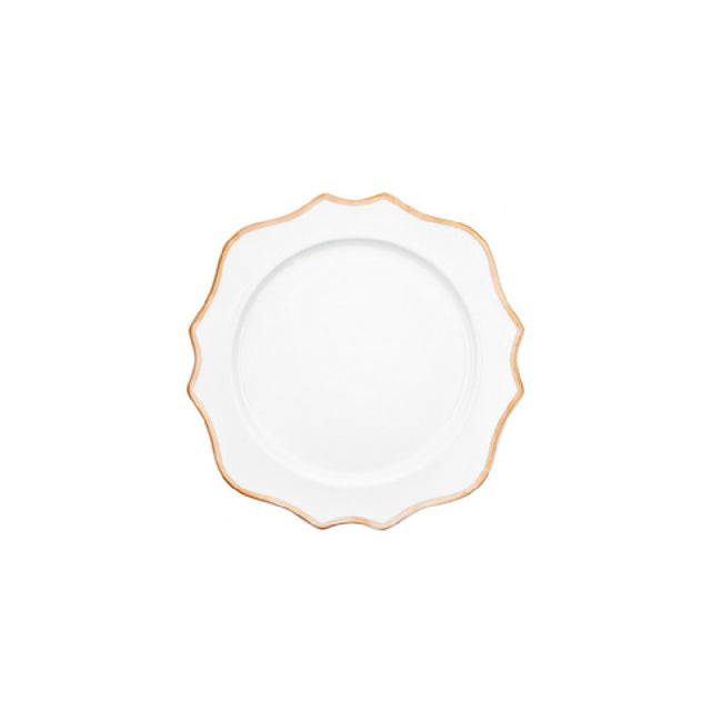 Fortessa RRP.TRIESTEG.15 China Trieste Gold Dinner Plate 10.75" (27.5cm) Dishwasher Safe