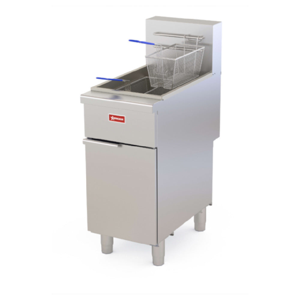 Omcan 48550 (CE-CN-VF50 NG) Fryer Natural Gas Floor Model