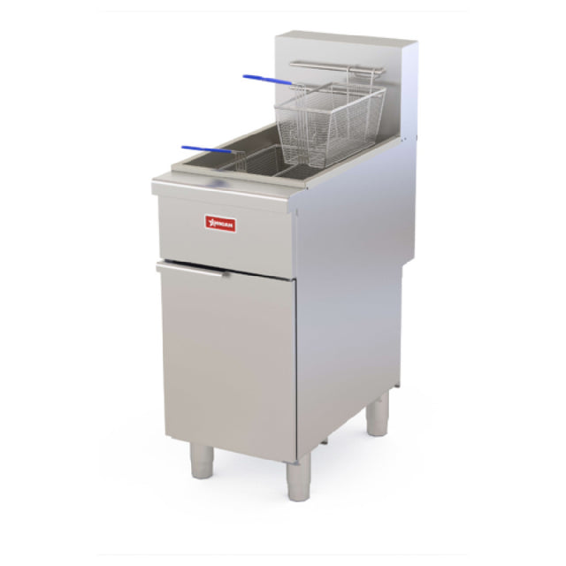 Omcan 48550 (CE-CN-VF50 NG) Fryer Natural Gas Floor Model