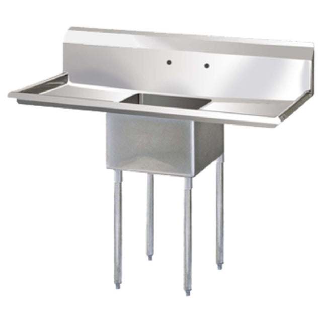 Turbo Air TSA-1-D1 Sink 1-compartment With 18" Left & Right-hand Drainboards