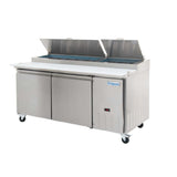 Empura E-KPP67 - Pizza Prep Table, 70.8"W X 32.3"D X 41.3"H, 19 Cu. Ft. Capacity