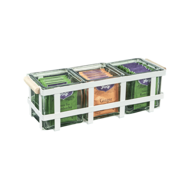 Cal Mil 22440-3-71 Blonde 3 Jar Display 12.75" W X 4.25" D X 4" H