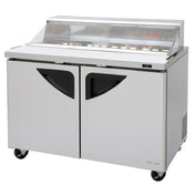 Turbo Air TST-48SD-N-CL Super Deluxe Sandwich/Salad Unit With Clear Lid Two-section