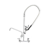 Steel Works Stainless SWPRS-W8-AF12LL Pre-Rinse Faucet Wall Mount 8" Center