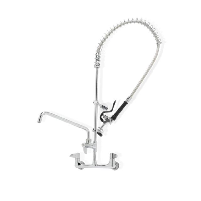 Steel Works Stainless SWPRS-W8-AF12LL Pre-Rinse Faucet Wall Mount 8" Center