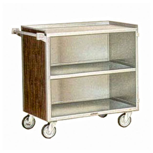 Lakeside 844 Bussing Cart Enclosed Back & Sides (3) Shelf