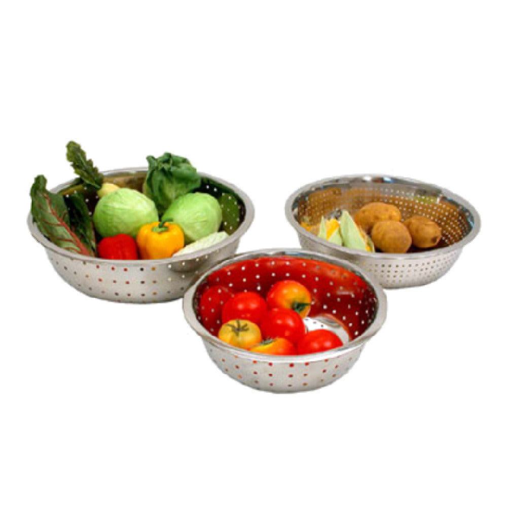 Town 31715 Chinese Style Colander 15" Dia Small Perforations