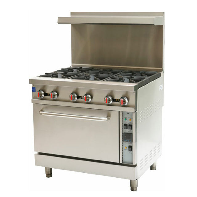 Omcan 47450 (CE-CN-0914-LRC) Commercial Range LP Gas 36"W