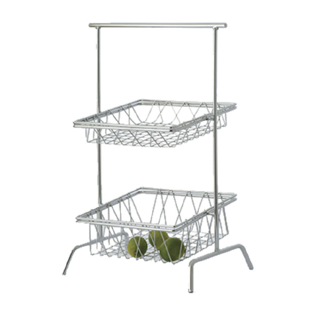 GET Enterprises WB-106C Clipper Mill Pastry Basket 12" X 4"H Square