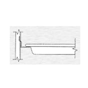 Continental Refrigerator 50-P001A Pan Slide Assembly Full Section For 18 X 26 Or (2) 18 X 14 Pans On 3" Centers