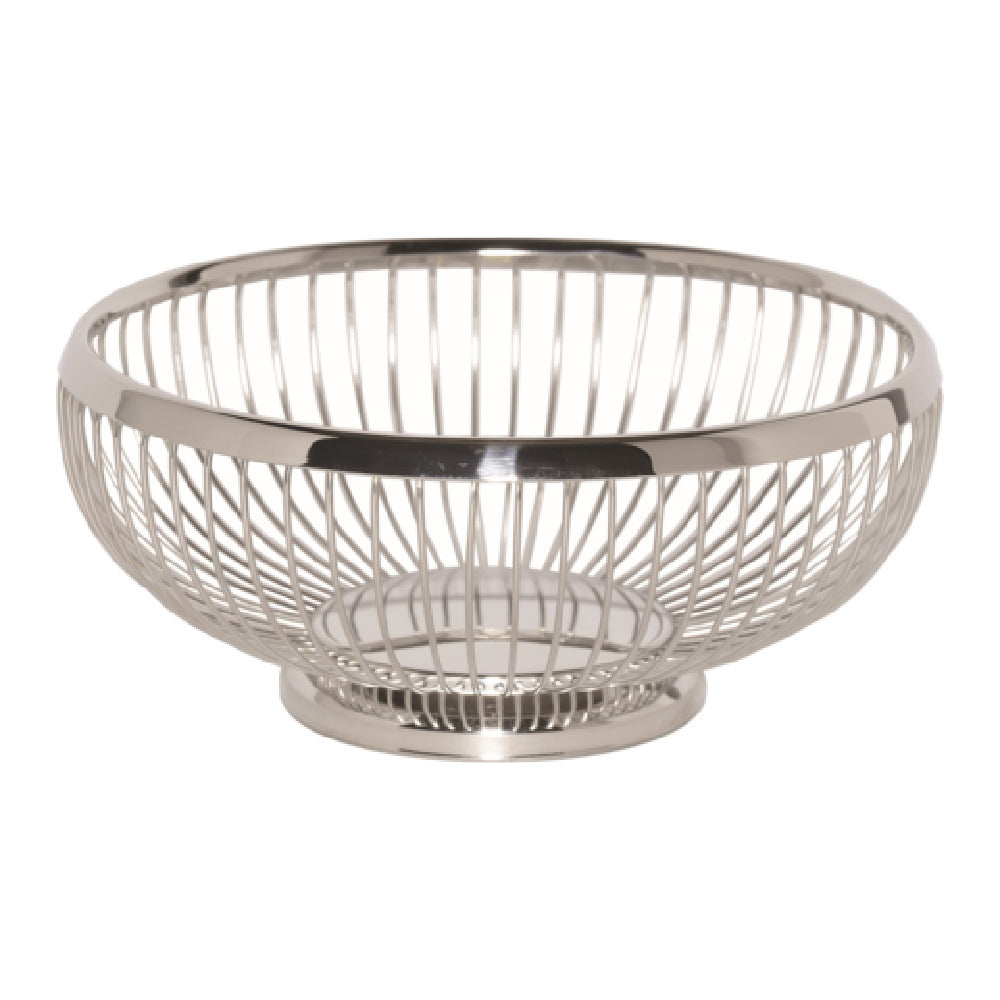 Service Ideas WBR9PS Service Ideas Standard Wire Basket Round Polished Stainless