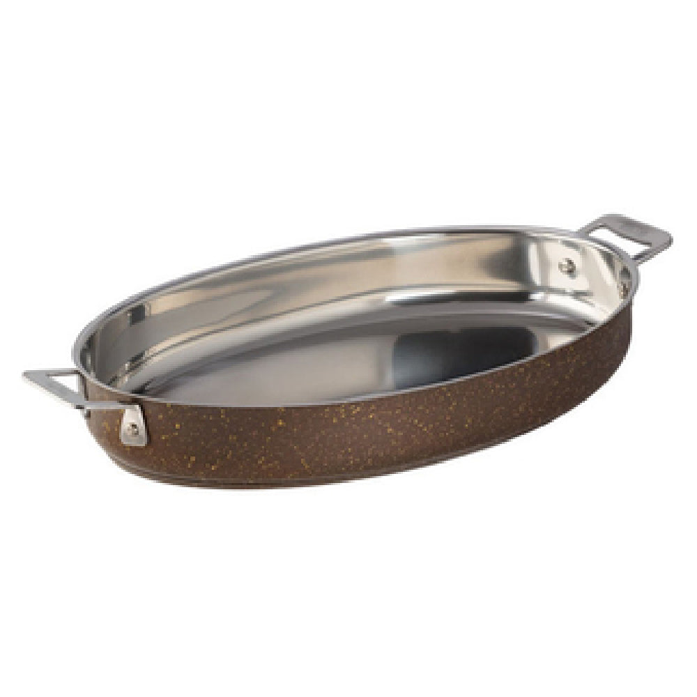 Bon Chef 60018COFFEE HotStone Cucina Au Gratin 4 Qt. 15-3/8" X 10" X 2-5/8" H