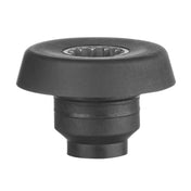 A black, round metal Drive Coupling with a flared, slightly curved top and a hollow, ridged inner section. The part tapers to a narrower cylindrical base, compatible with Xtreme MX series blenders. Photographed against a plain white background.