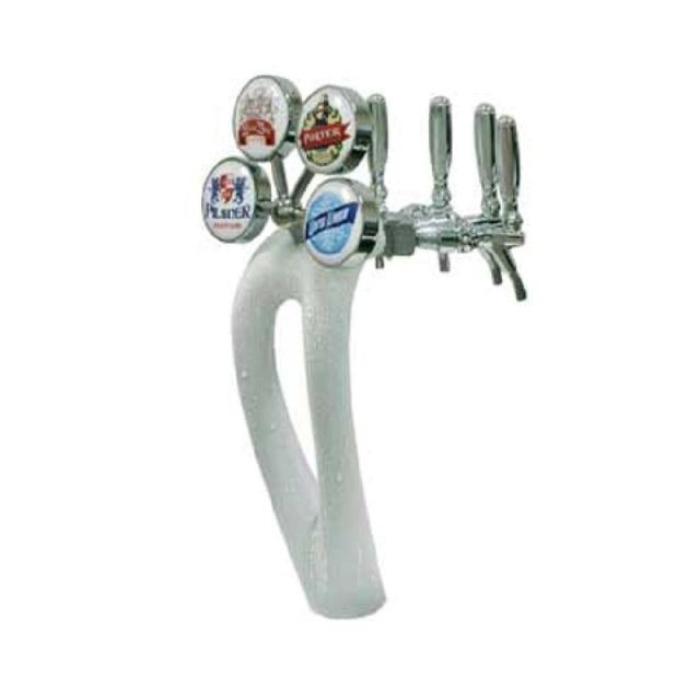 Micro Matic 9504-C-F-M Ice Frosted Mystique Draft Beer Tower Countertop 10"W X 22-1/2"H