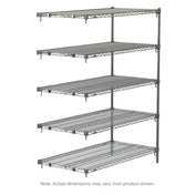Metro 5AA337C Super Adjustable Super Erecta® Add-On Shelving Unit 36"W X 18"D X 74"H