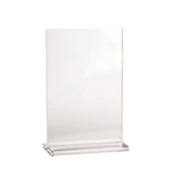 TableCraft Products 4060 - Menu Holder, 4" X 2" X 6-1/4", Two-sided