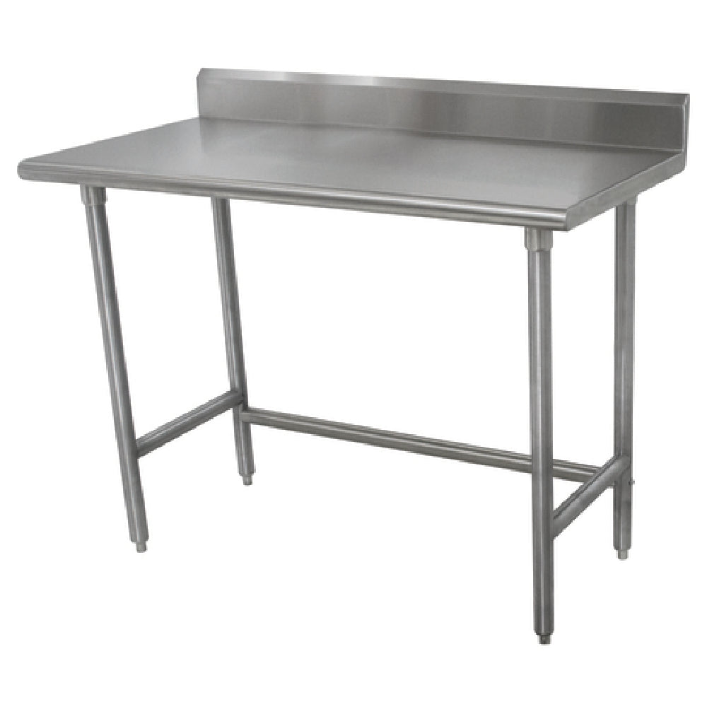 Advance Tabco TKSLAG-244-X Special Value Work Table 48"W X 24"D 16 Gauge 430 Stainless Steel Top With 5"H Backsplash