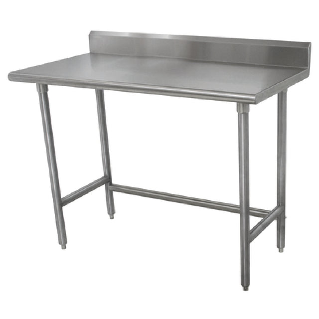 Advance Tabco TKSLAG-244-X Special Value Work Table 48"W X 24"D 16 Gauge 430 Stainless Steel Top With 5"H Backsplash